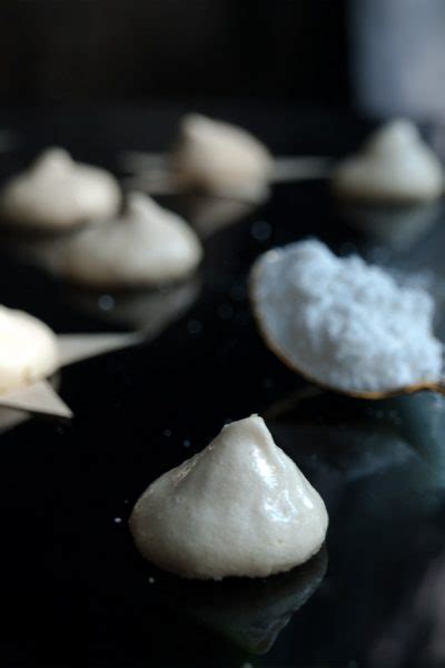 Spoon meringue mixture on the parchment sheet and smooth the top of the meringue with the back of the spoon. Austrian, German and Swiss Food Recipes - Global Food - Masala Herb