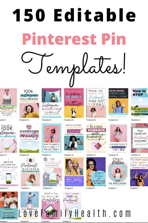 Pinterest Pin Templates