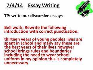 define discursive writing