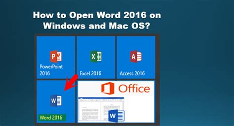 Open Word 2016 On Windows 7810 And Mac Os Wikigain