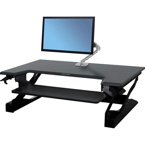 Ergotron Workfit T Standing Desk Workstation In Black 33 397 085 Ebay