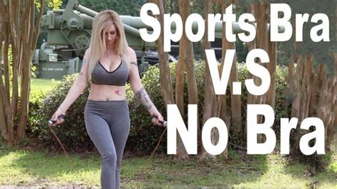 sports bra va no bra test wow video ebaum s world