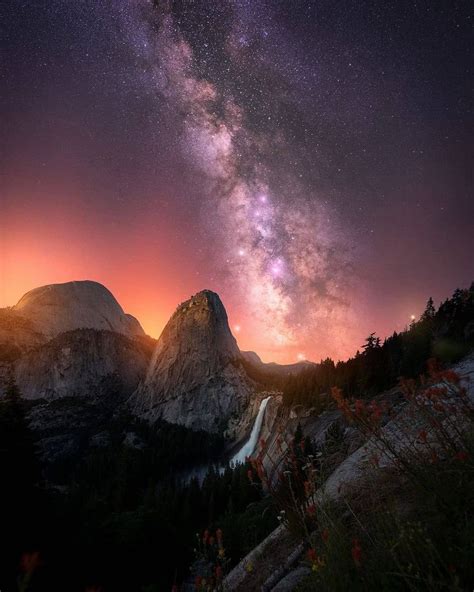 Yosemite National Park Astrophotography Cool Landscapes Milky Way