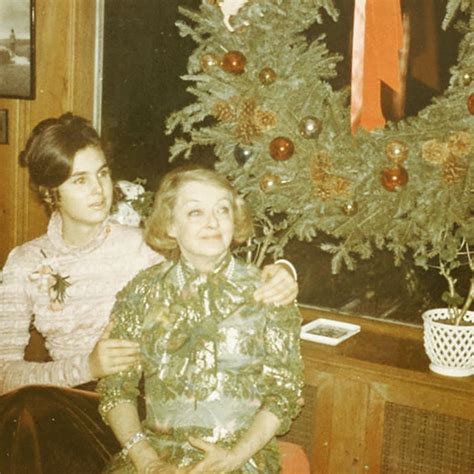 Bette And Her Daughter Margot Photographed For Christmas Circa 1972