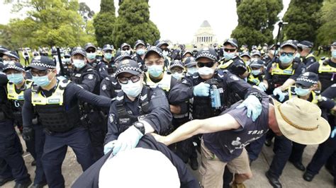 Coronavirus Crisis Anti Lockdown Protest Causes Chaos In Melbourne