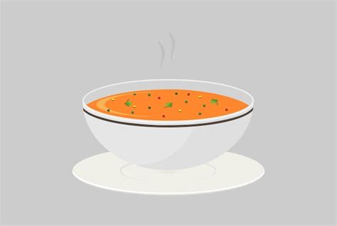 Premium Vector Yummy Vegetable Soup Illustration