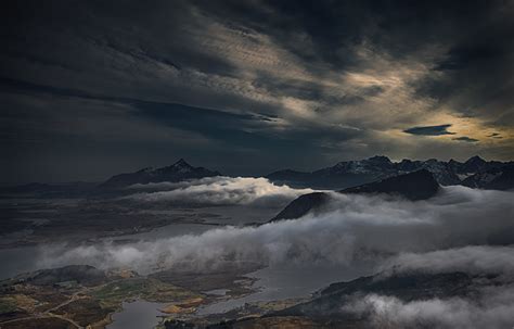 Fondos De Pantalla Fotografía De Paisaje Montañas Nube Noche Naturaleza