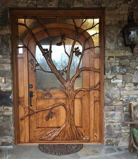 ☮ American Hippie Bohéme Boho Lifestyle ☮ Tree Front Door Cool Doors