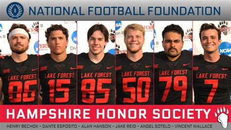 Six Foresters Named To Nff Hampshire Honor Society Lake Forest College