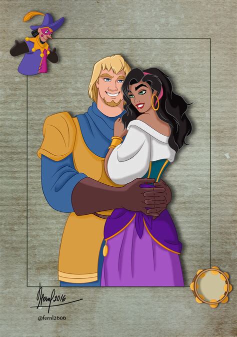 Esmeralda And Phoebus By Fernl On Deviantart Esmeralda Disney