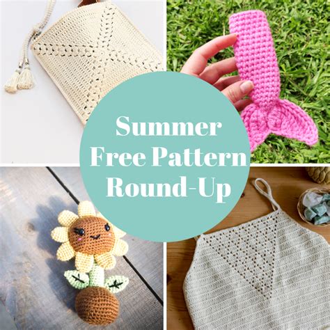 free summer crochet pattern round up crochet society