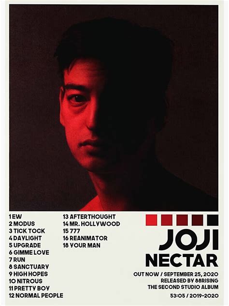 Joji Poster Nectar Minimalist Sticker For Sale By Othamarsala Redbubble