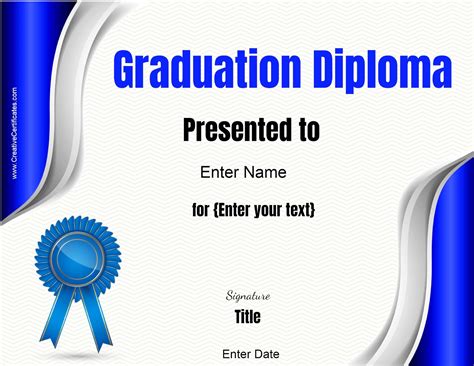 Free Printable Graduation Certificate Templates For Word Printable