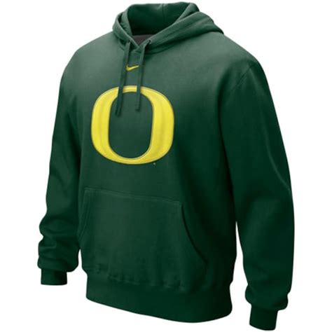Cfs Nike Oregon Ducks Green Classic Logo Pullover Hoodie Sweatshirt