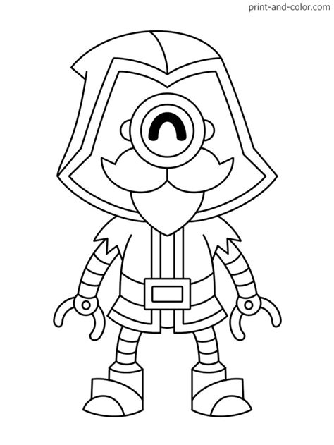 Here you can easily and naturally spend your free time, decorating your favorite characters from the popular brawl stars. Brawl Stars coloring page character Wizard Barley ...