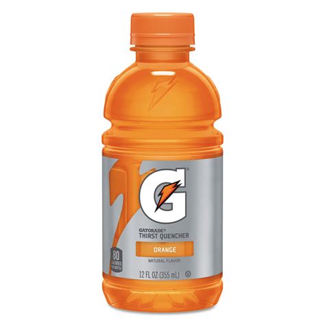 Gatorade G Series Perform 02 Thirst Quencher Orange 12 Oz Bottle 24