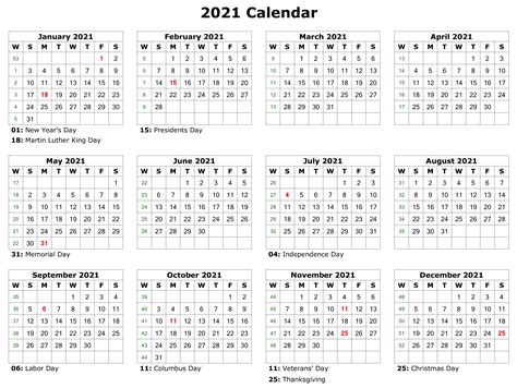 Calendars are available in pdf and microsoft word formats. Free 2021 Printable Monthly Calendar With Holidays Word ...
