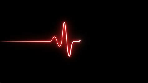 Ekg 60 Bpm Loop Screen Green Heart Rate Monitor Royalty Free Video