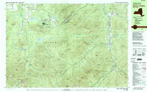 1979 Keene Valley Ny New York Usgs Topographic Map In 2021 Keene