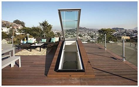 Rooftop Access Ventanas En El Techo Diseño De Terraza Techos Jardin