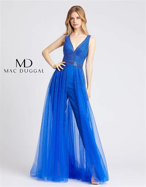 Discover mac duggal trumpet dresses, floral ball gowns & more 2020 prom dress styles. Prom Jumpsuit | Mac Duggal 4009A - Mac Duggal Prom Dress ...
