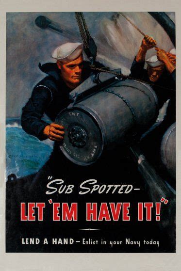 Us Navy Enlistment Poster Wwii Wwii Posters Political Posters
