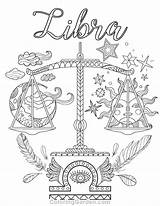 Libra Coloring Zodiac Adult Signs Mandala Printable Tattoo Coloringgarden Adults Tarot Horoscope Sign Astrology Card Sheets Para Tattoos Quotes Colouring sketch template