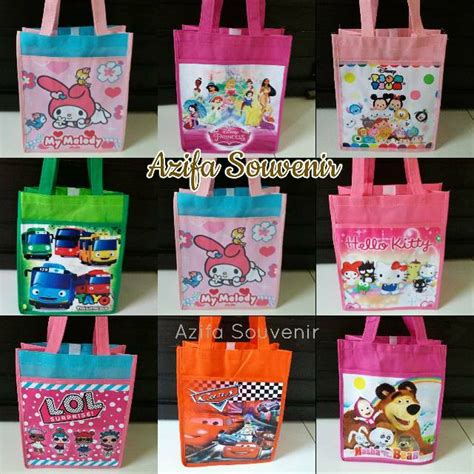 Jual Tas Goodie Bag Souvenir Ulang Tahun Ultah Anak Model Kantung