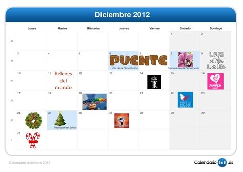 El Arte De Las Cosas Nimias Calendario Diciembre 2012 Qué Hacer Este