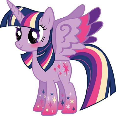 A Pinkie Pony With Stars On Its Chest And Wings Flying Through The Air