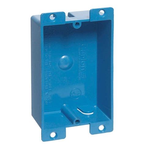 Carlon Blue Pvc 1 Gang 8 Cu In Flanged Shallow Old Work Electrical
