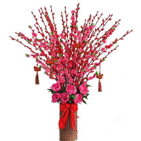 Red Chinese New Year Flowers Ubicaciondepersonascdmxgobmx