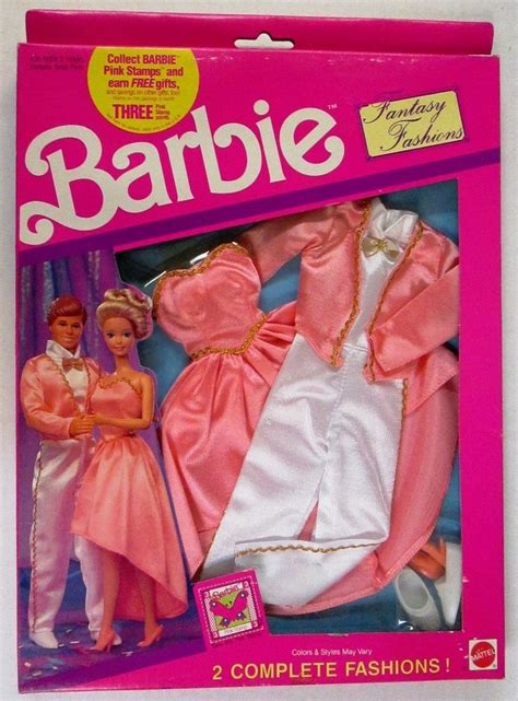 Vtg 1991 Barbie Fantasy Fashions 2 Complete Outfits Nrfb Mattel Aarco Toys 781 For Sale Online