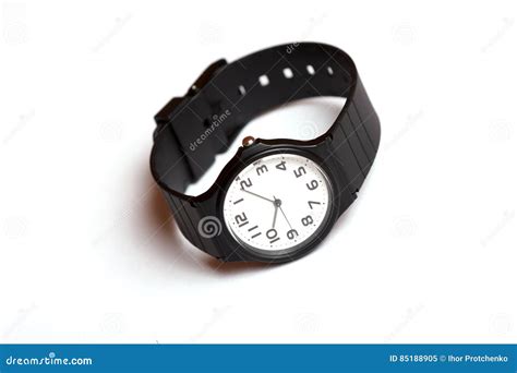 Classic Black And White Wrist Watch Stock Image Image Of Casio