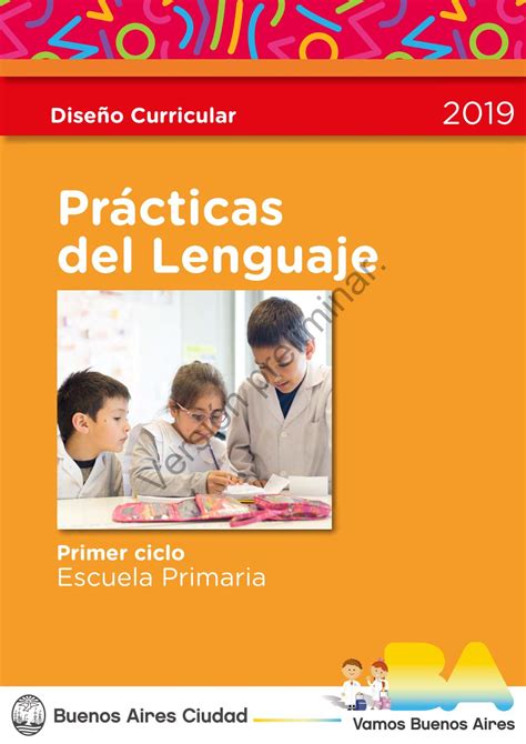Diseño Curricular Prácticas Del Lenguaje Primer Ciclo By Docentes De