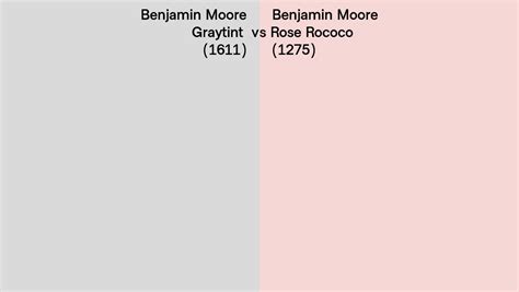 Benjamin Moore Graytint Vs Rose Rococo Side By Side Comparison