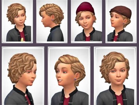 Brillit Boy Curls Conversion The Sims 4 Catalog