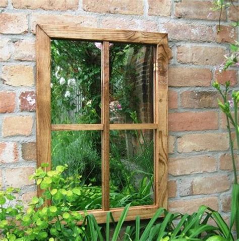 Parallax Illusion Victorian Window Outdoor Garden Mirror Garden