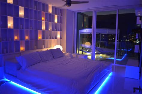 Master Bedroom Night Time Led Lighting Accents Custom Cabinetry