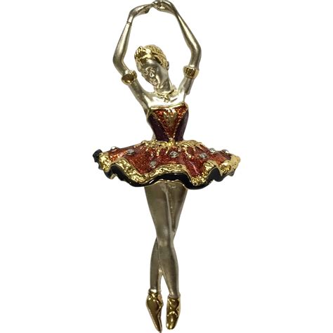 dancing elegant ballerina girl pin i bought in the late 1980 s to wear to work i collected pins