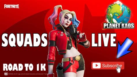 🔴friday Night Fortnite Live🔴 Winning In Squads Road To 1k Planet