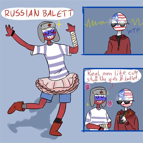 Countryhumans Rusame Comic Ballet 14 Cute Short Love Story Country Memes Country Humor