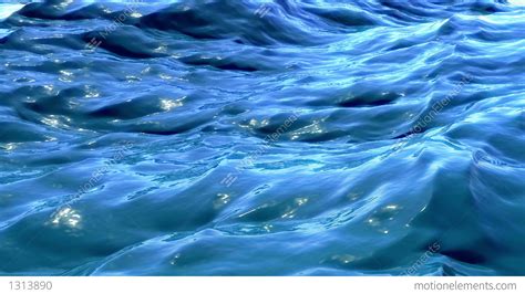 Ocean Loopable Blue Water Ripples And Waves With Slow Motion Stock