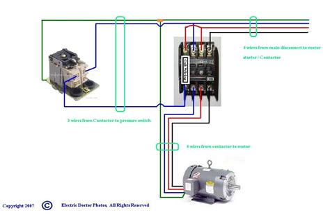 First alert fire detection and alarm system circuit. Show wiring schematic for three phase air compressor