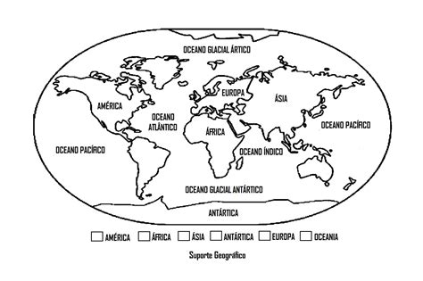 Atividade Com Mapa Sobre Os Continentes Para Colorir Suporte Geogr Fico