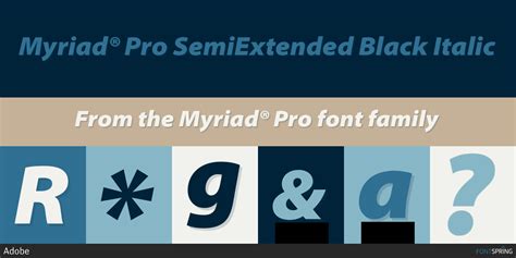 Fontspring Myriad Pro Fonts By Adobe