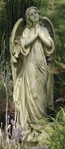 Praying Angel Garden Figure Large Size 36 Tall Indoor Or Outdoor