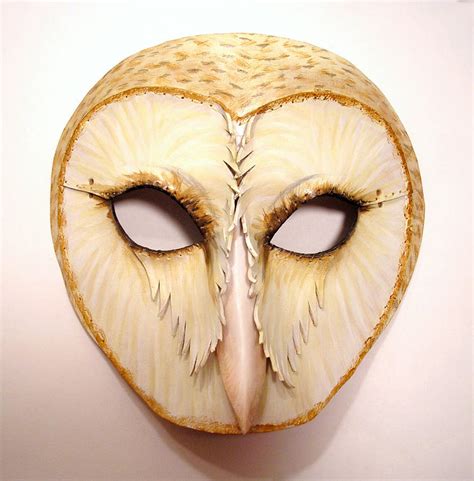 Barn Owl Leather Mask By Teonova By Teonova On Deviantart
