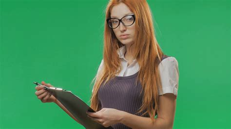 Red Haired Businesswoman Is Busy With Work Stock Footage Sbv 313211964