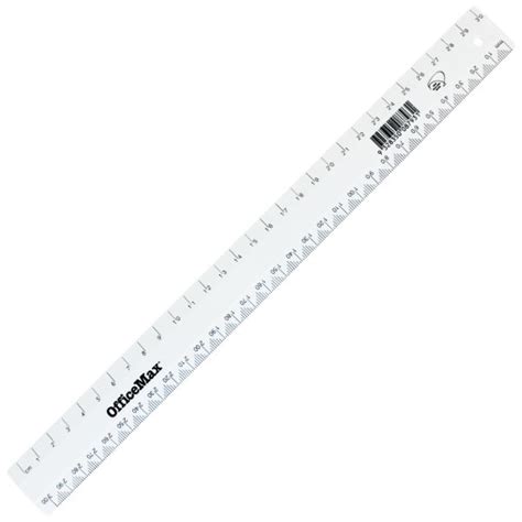 Officemax Plastic Ruler 30cm White Officemax Myschool